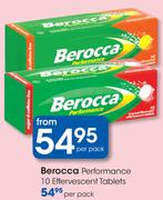 Berocca Performance 10 Effervescent Tablets Pack