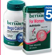 Bettaway Multivitamin For Men Or Women 30 Tablets-Per Pack
