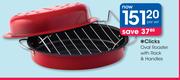  Clicks Oval Roaster With Rack & Handles-Per Set