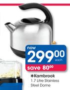 Kambrook 1.7Ltr Stainless Steel Dome