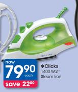 Clicks 1400 Watt Steam Iron