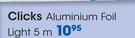 Clicks Aluminium Foil Light-5m Each