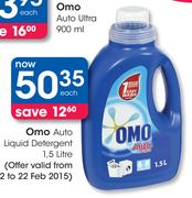 Omo Auto Liquid Detergent-1.5Ltr Each