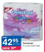 Twinsaver 9 Luxury Toilet Rolls-Per Pack