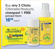Clicks Citronella Products-Each