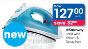 Safeway 1600 Watt Steam & Spray Iron 