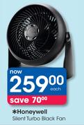 Honeywell Silent Turbo Black Fan