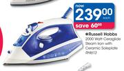 Russell Hobbs 2000 Watt Ceraglide Steam Iron with Ceramic Soleplate RHI613