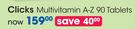 Clicks Multivitamin A-Z Mature 90 Tablets-Per Pack