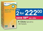 Clicks Spirulina 180 Tablets-For 2