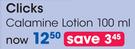 Clicks Calamine Lotion-100ml
