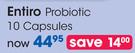 Entiro Probiotic 10 Capsules-Per Pack