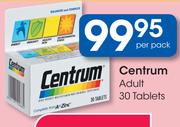 Centrum Adult 30 Tablets-Per Pack