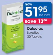 Dulcolax Laxative 30 Tablets-Per Pack