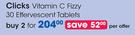 Clicks Vitamin C Fizzy 30 Effervescent Tablets-For 2