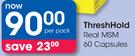 Threshhold Real MSM 60 Capsules-Per Pack