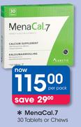 MenaCal.7 30 Tablets Or Chews-Per Pack