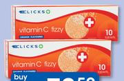Clicks Vitamin C Fizzy 30 Effervescent Tablets-For 2