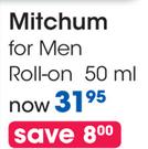 Mitchum For Men Roll-On-50ml