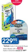 Schick Hydro 5 Groomer & Power Select Blades With Free Hydro 5 Groomer-Per Offer