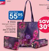 Clicks Midnight Garden Cosmetics Or Toiletry Bags-Each
