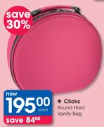 Clicks Round Hard Vanity Bag