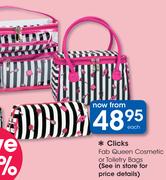Clicks Fab Queen Cosmetic Or Toiletry Bag-Each