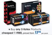 Kotex Products-Per Pack