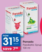 Panado Paediatric Syrup-100ml Each