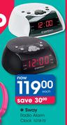 Sway Radio Alarm Clock 101B-TS-Each
