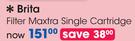 Brita Filter Maxtra Single Cartridge-Each