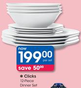 Clicks 12 Piece Dinner Set-Per Set