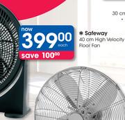 Safeway 40Cm High Velocity Floor Fan
