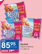 Sta-Soft Fabric Softener-4x500ml Per Pack