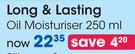 Long & Lasting Oil Moisturiser-250ml