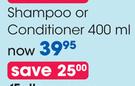Pantene Shampoo Or Conditioner-400ml