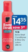 TCB Bone Strait Conditioner & Blow Dry Lotion-200ml