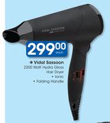 Vidal Sassoon 2200Watt Hydra Gloss Hair Dryer