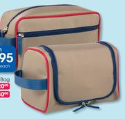 Clicks Beige Nylon Toiletry Small Bag