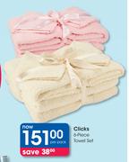 Clicks 6-Piece Towel Set-Per Pack