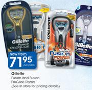 Gillette Fusion And Fusion ProGlide Razors-Per Pack