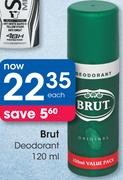 Brut Deodorant-120ml