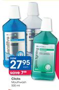 Clicks Mouthwash-500ml Each  