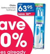 Clicks Battery-Operated Toothbrush-Per Pack  