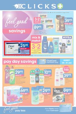 Clicks : Feel Good Savings (24 Jan - 23 Feb 2014), page 1