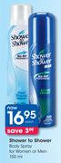Shower To Shower Body Spray For Women Or Men-150ml Each