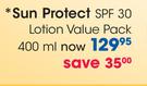 Sun Protect SPF 30 Lotion Value Pack-400ml Each