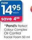 Pond's Perfect Colour Complex Oil Control Facial Foam-50ml Each