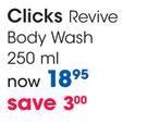 Clicks Revive Body Wash-250ml 