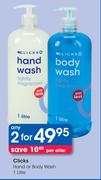 Clicks Hand Or Body Wash-2x1ltr